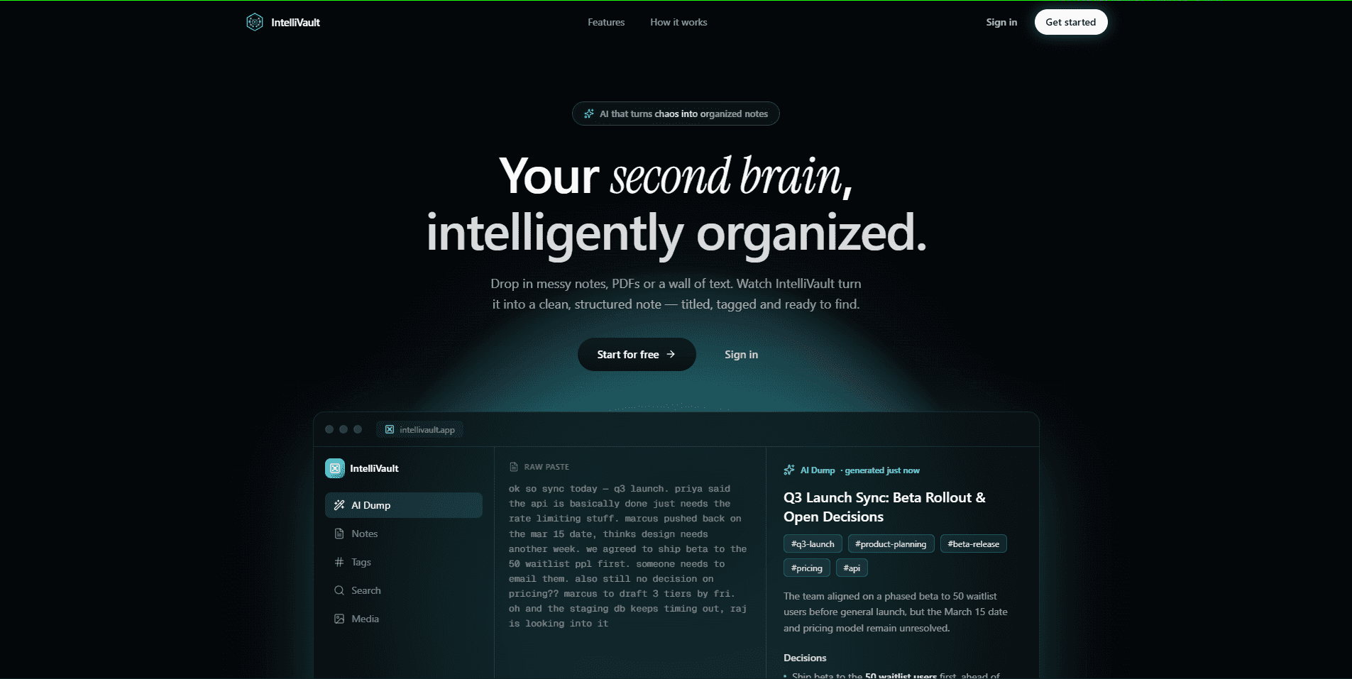IntelliVault — An AI knowledge vault with semantic search